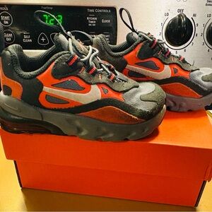 Nike Air Max Gray and Orange Sneakers Baby size 5C